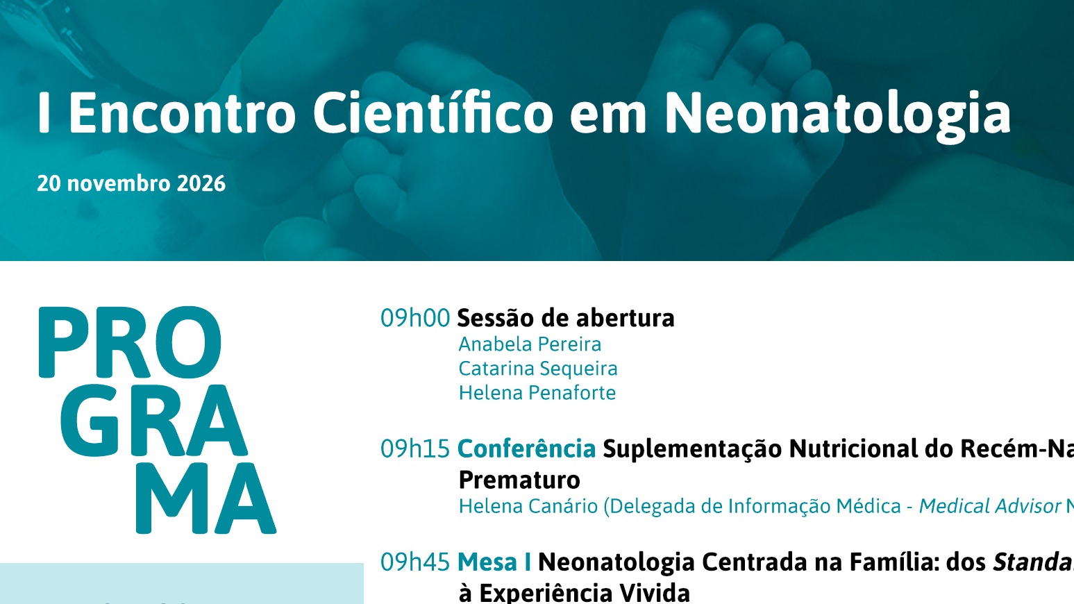 I Encontro Científico em Neonatologia