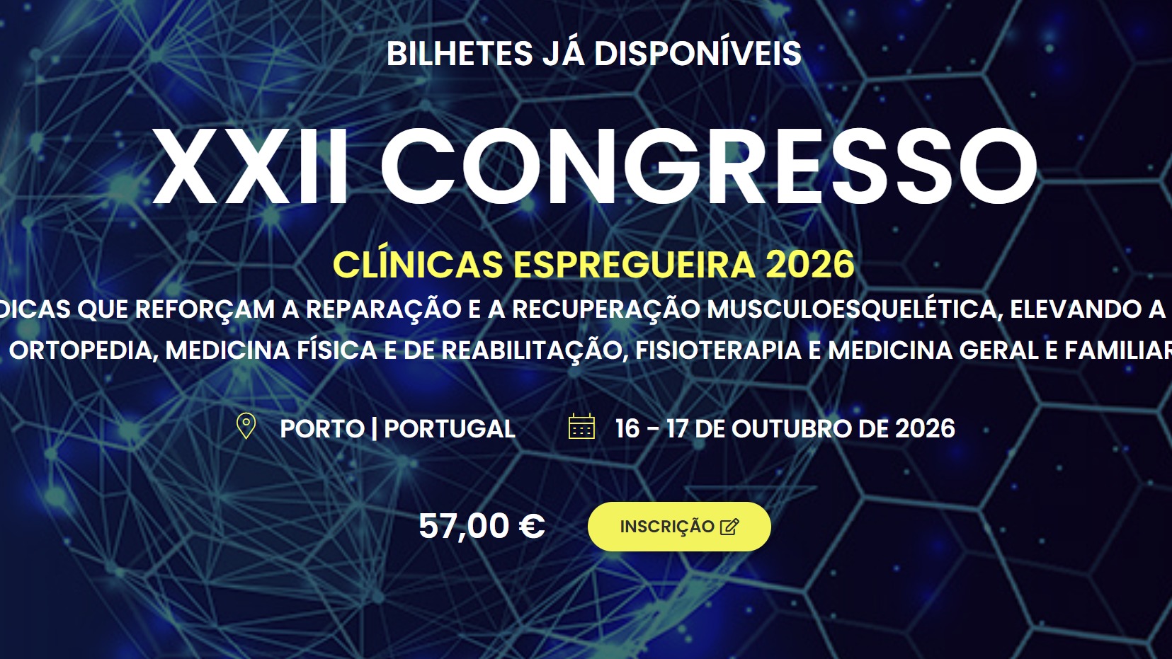 XXII Congresso das Clínicas Espregueira 2026